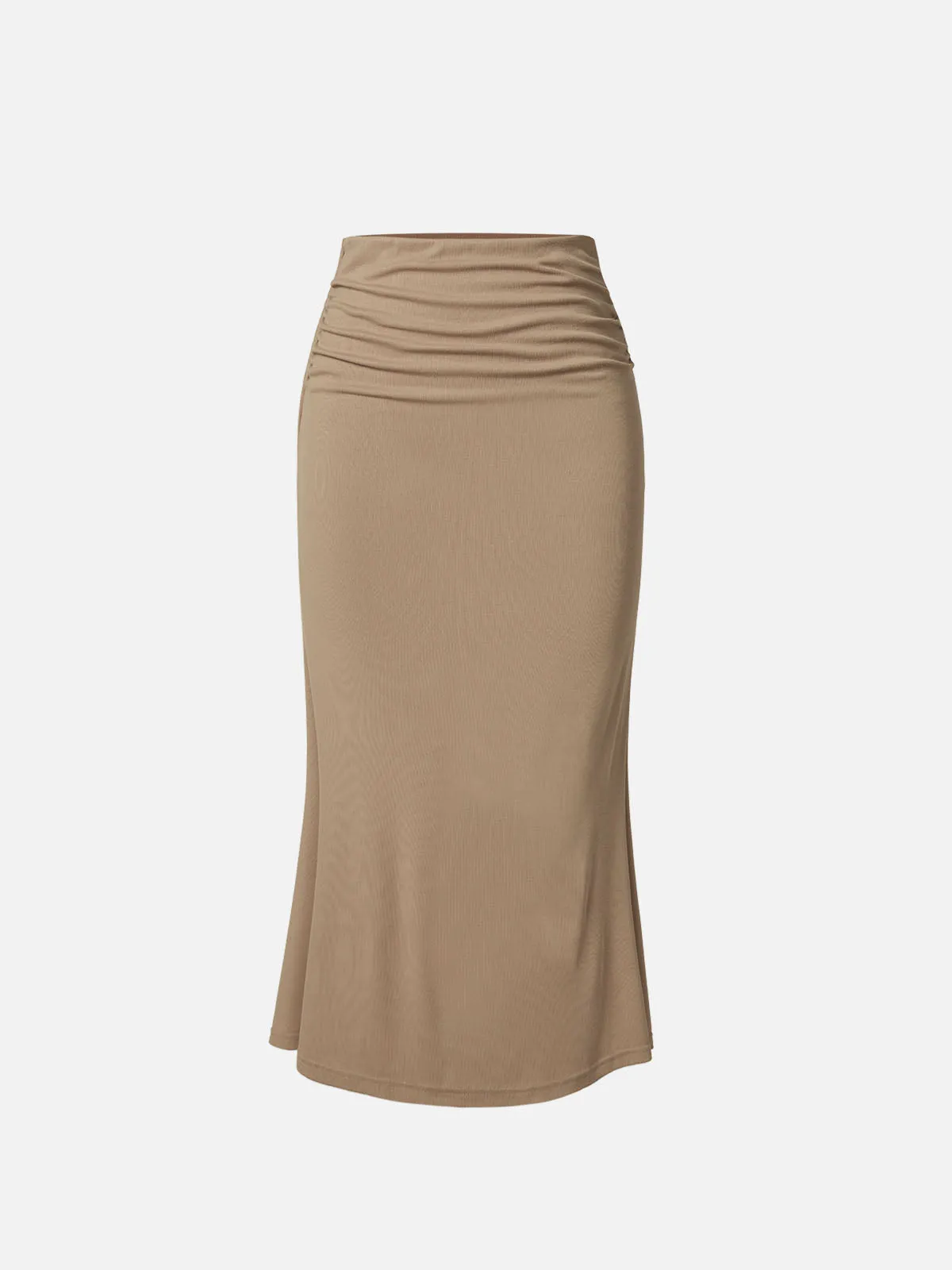 Ruched Side Mermaid Maxi Skirt sold by ogl move product image thumbnail 3