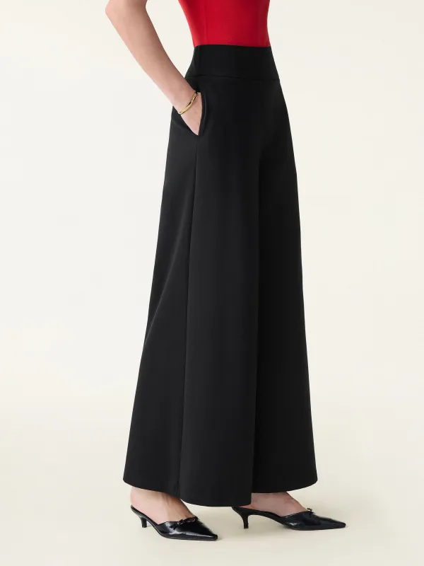 Cotton Blend High Rise Culottes with Pockets sold by OGLmove