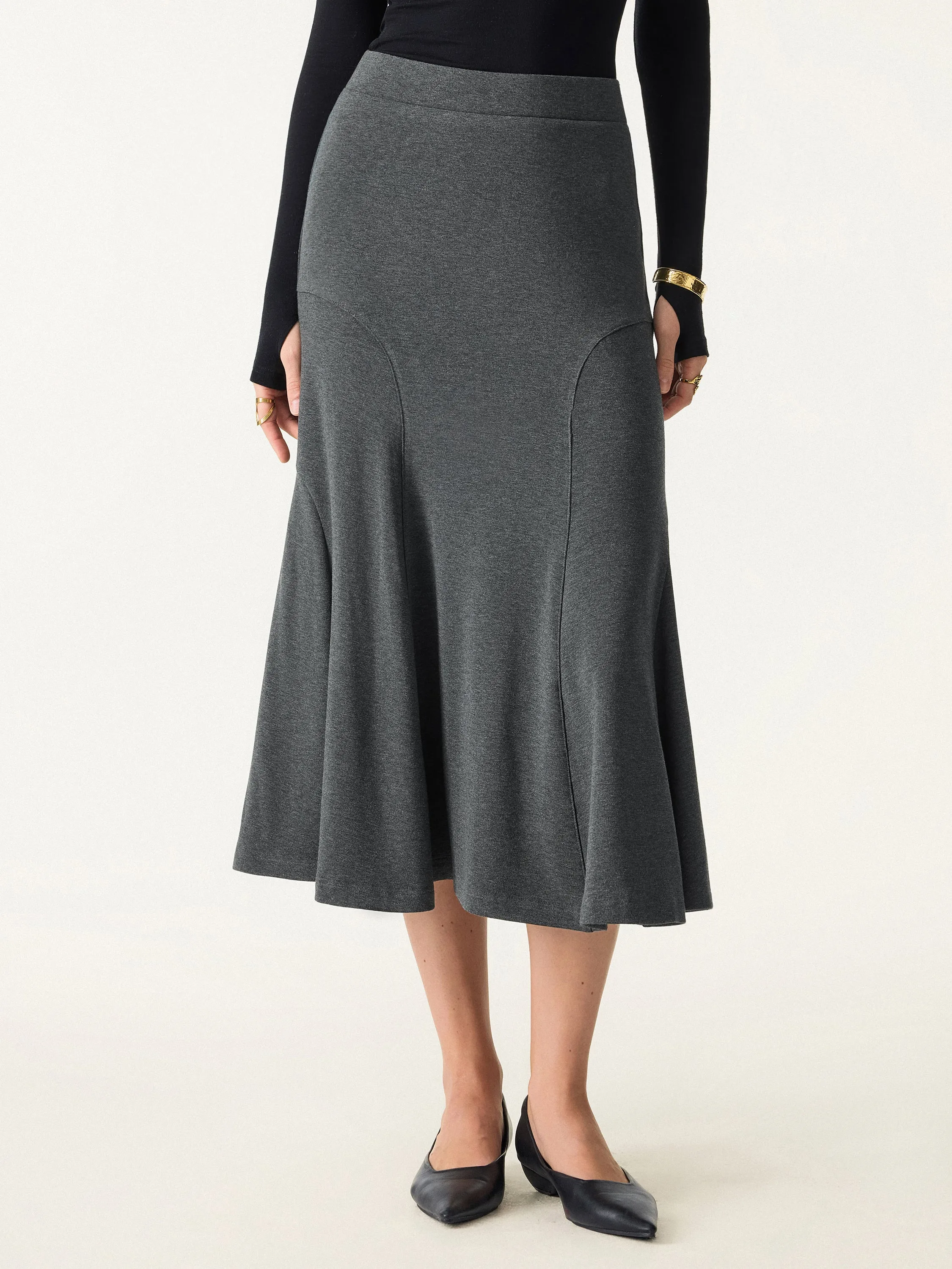 Mid Rise Flounce Pull-on Skirt sold by OGLmove product image thumbnail 2