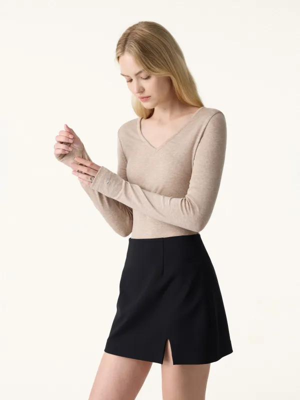 Non-Itch Lyocell Wool Multi-Wear Long Sleeve Top sold by OGLmove