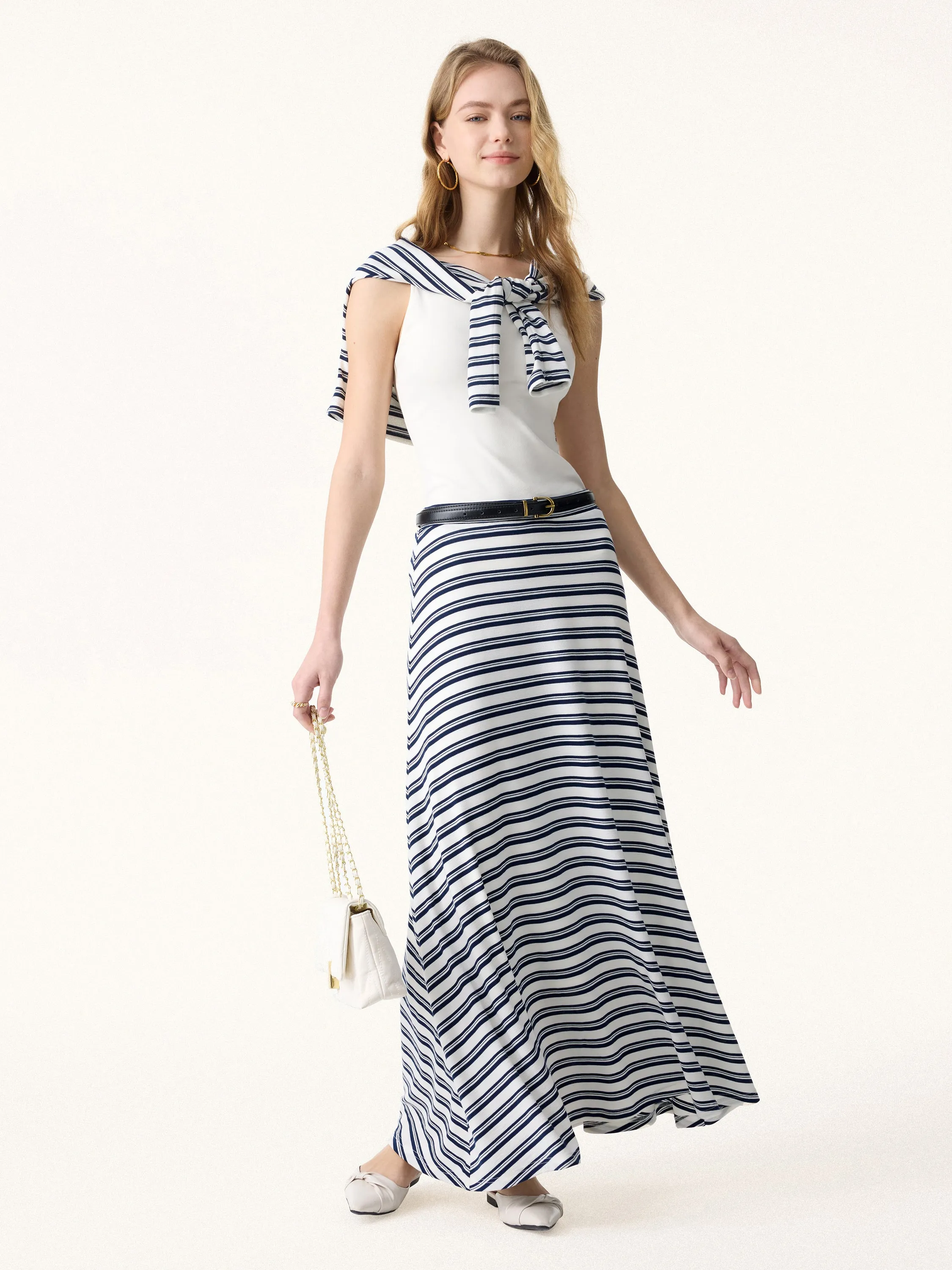 Lyocell Wool Anti-Wrinkle A-Line Circle Maxi Skirt sold by OGLmove