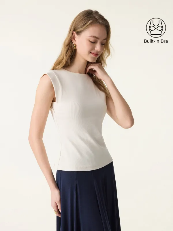 Cotton Viscose Round Neck Wide Shoulder Brami sold by OGLmove