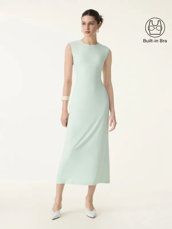SkinKiss Flowy Wide Shoulder Midi Brami Dress sold by OGLmove