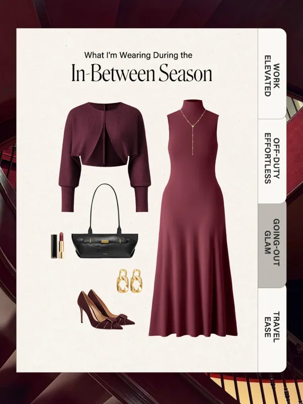 ProWarm Sleeveless Turtleneck Brami Dress with Cardigan made by OGLmove