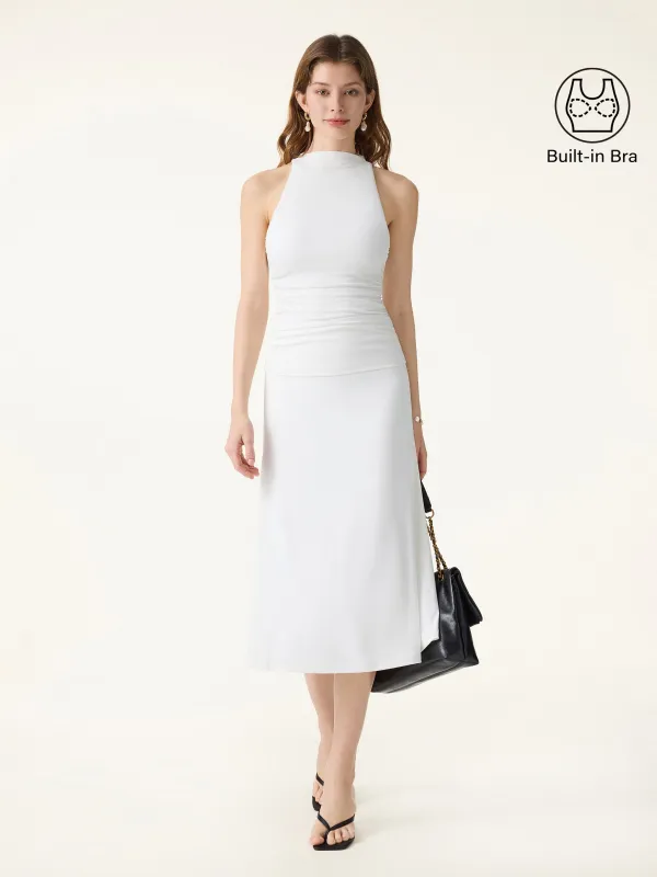 2Pcs Set Ruched Sleeveless Brami Tank & Pull-on Mermaid Midi Skirt sold by OGLmove