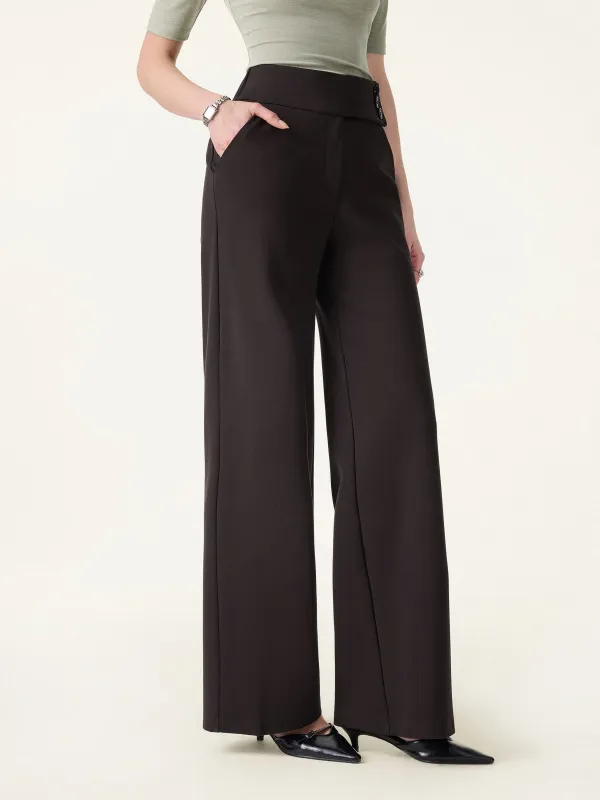 Stretchy High Rise Wide Leg Pants with Pockets sold by OGLmove