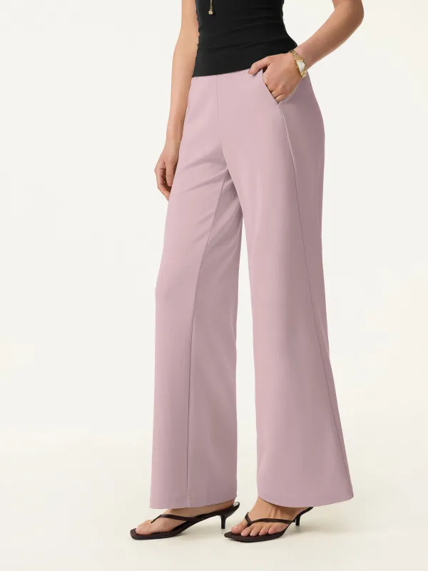 Mid Rise Straight Pull-on Pants with Pockets sold by OGLmove