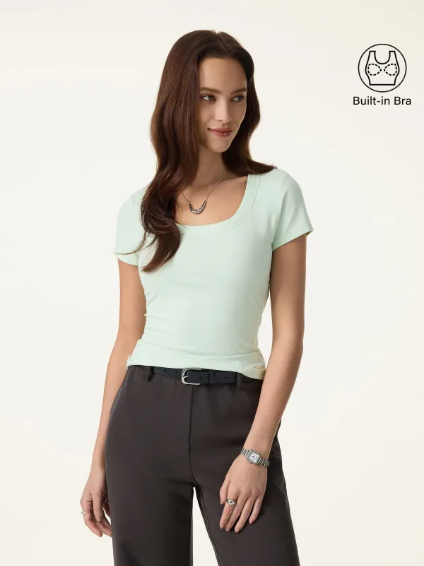SkinKiss U-Neck Short Sleeve Everyday Brami sold by OGLmove