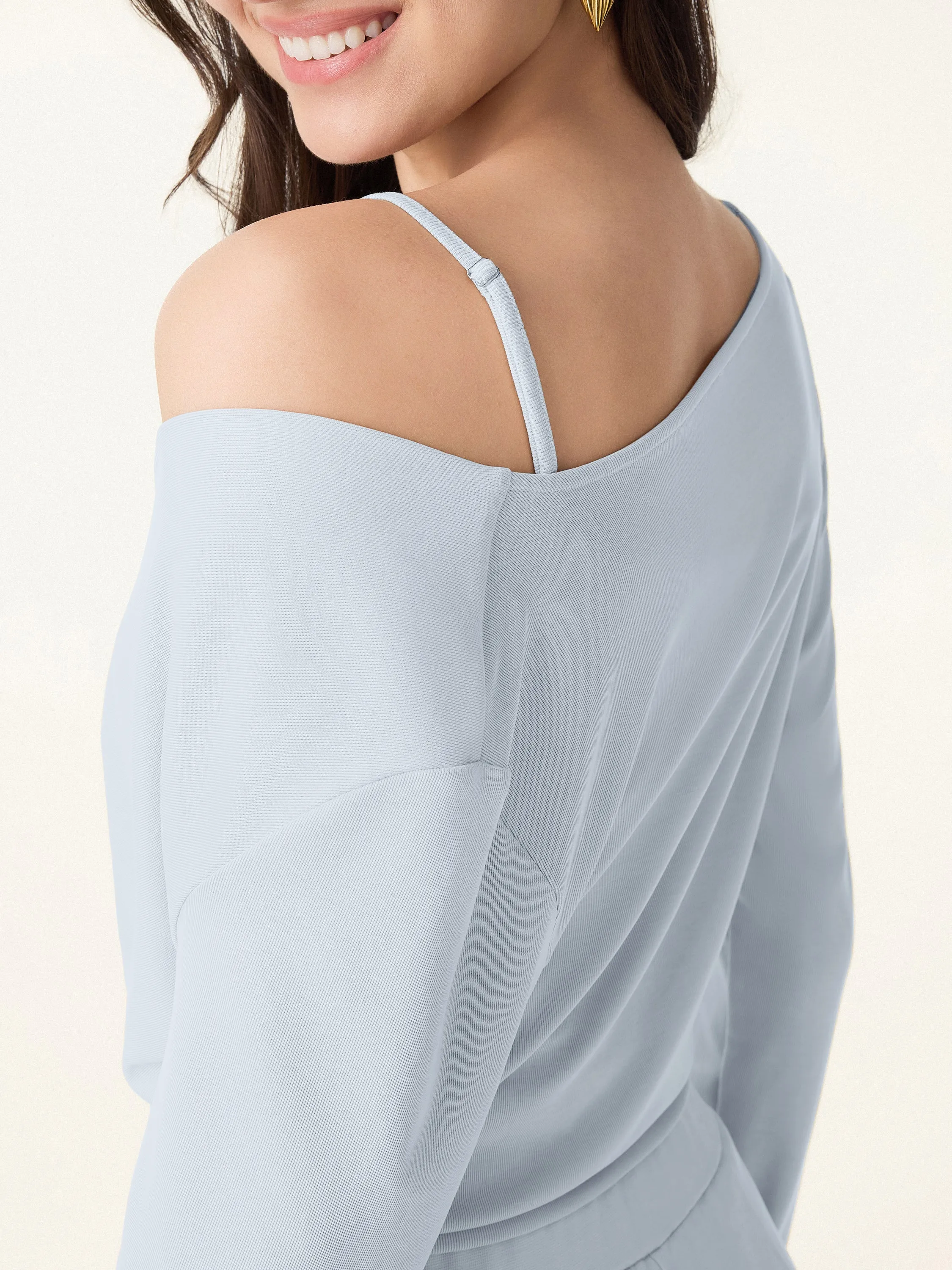 Sandwashed Modal 2-in-1 Wrap Bra Top sold by OGLmove product image thumbnail 5