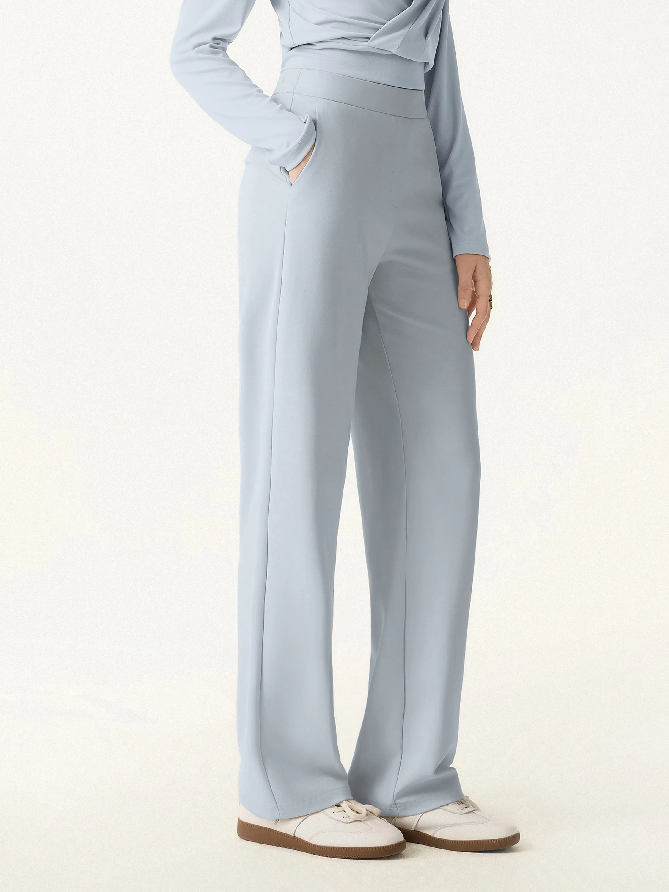 Sandwashed Modal Breathable Straight Leg Pull-on Travel Pants sold by OGLmove product image thumbnail 3