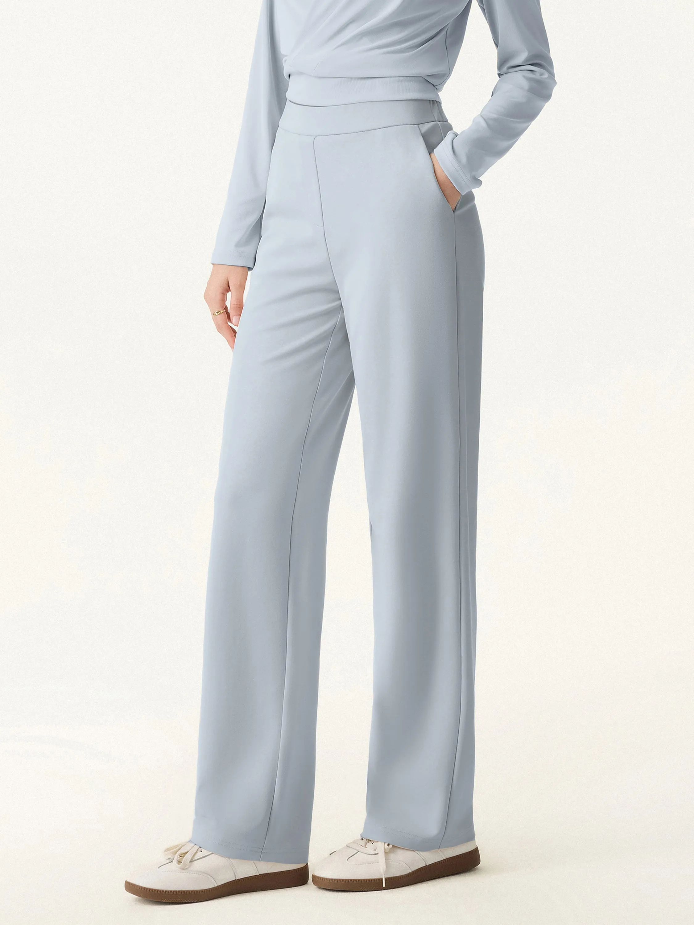 Sandwashed Modal Breathable Straight Leg Pull-on Travel Pants sold by OGLmove