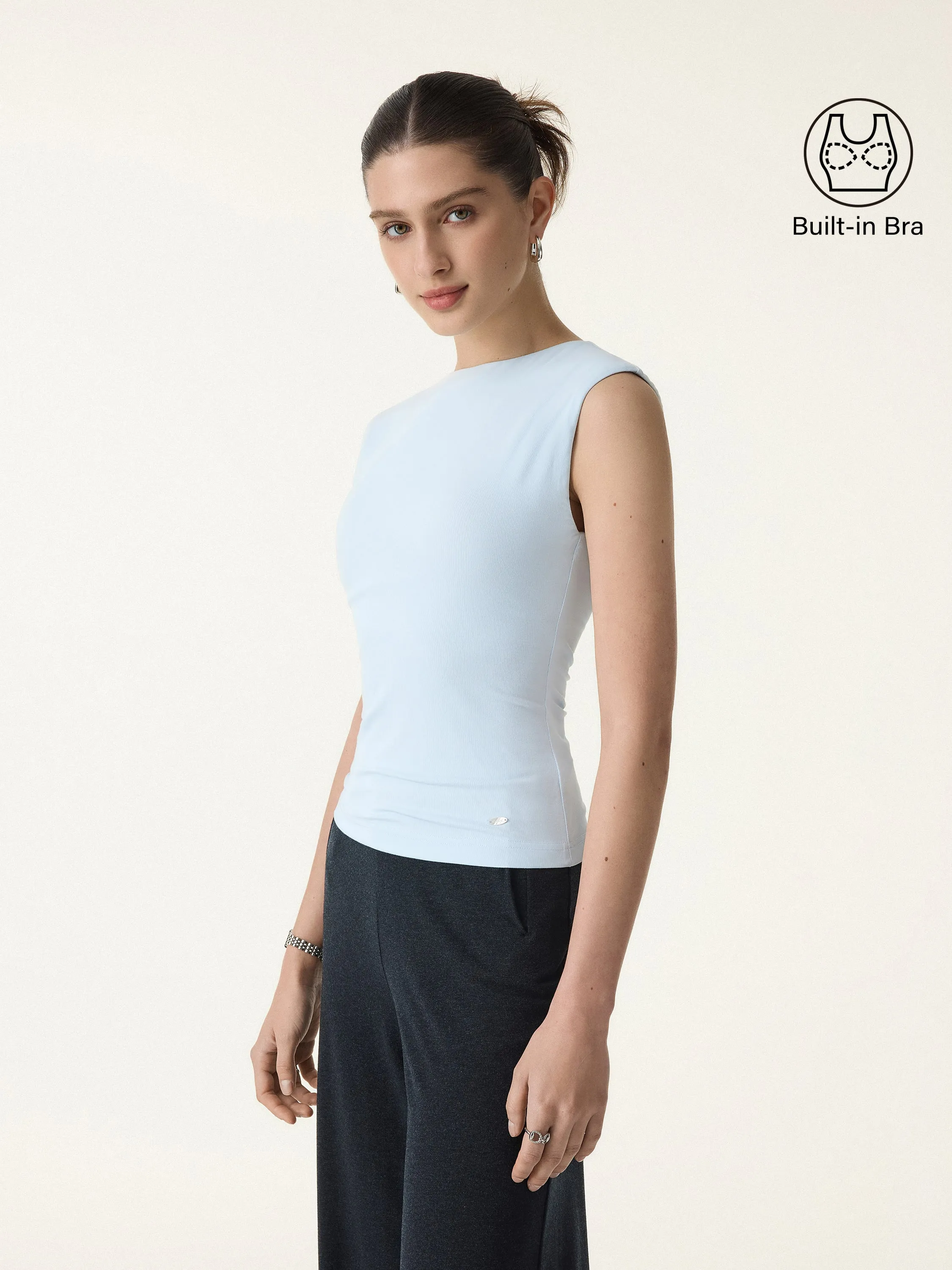 SkinKiss Cooling Boatneck Summer Bra Tank sold by OGLmove product image thumbnail 5