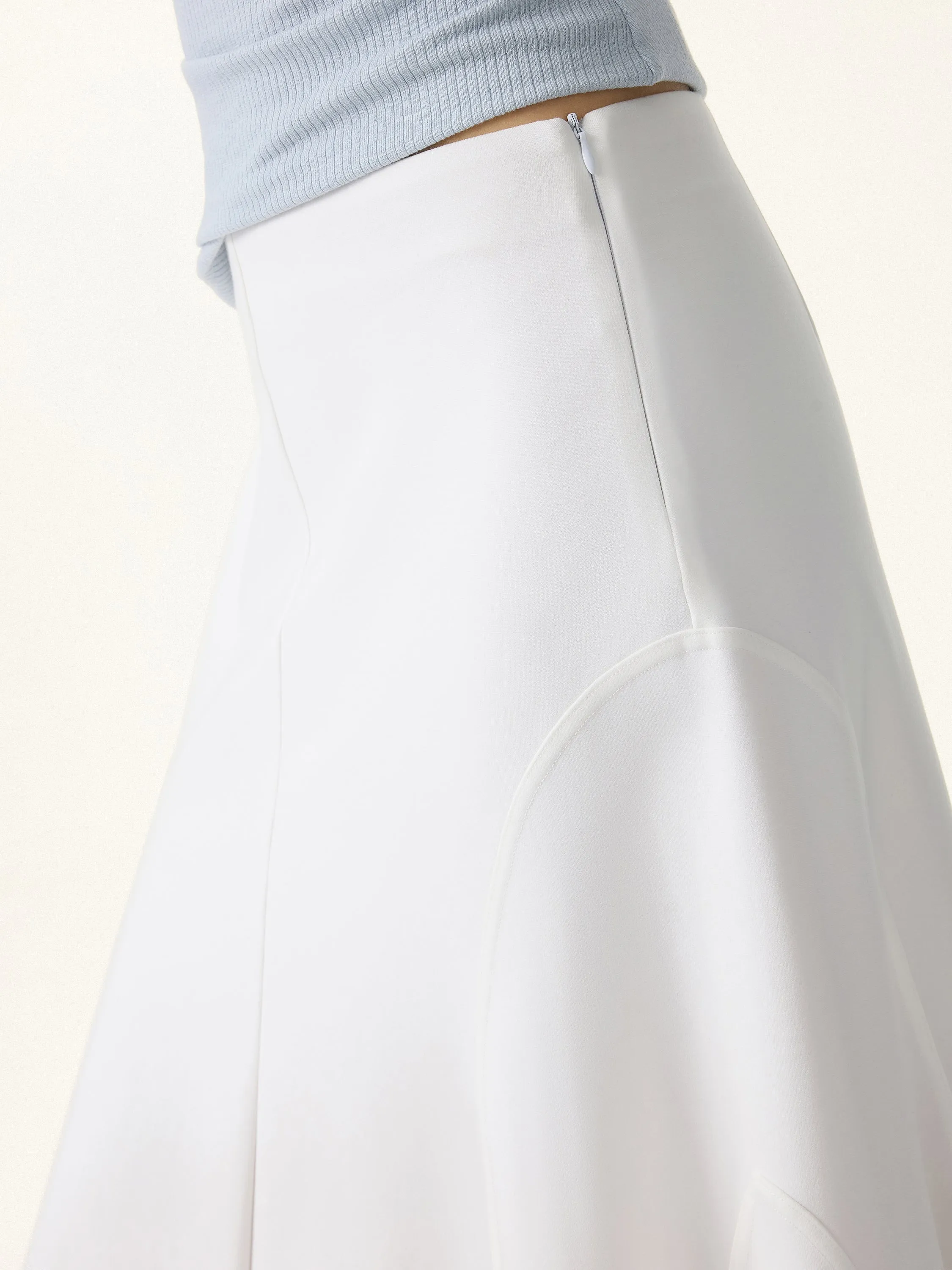 Wrinkle-Resistant A-Line Flared Maxi Skirt sold by OGLmove product image thumbnail 3