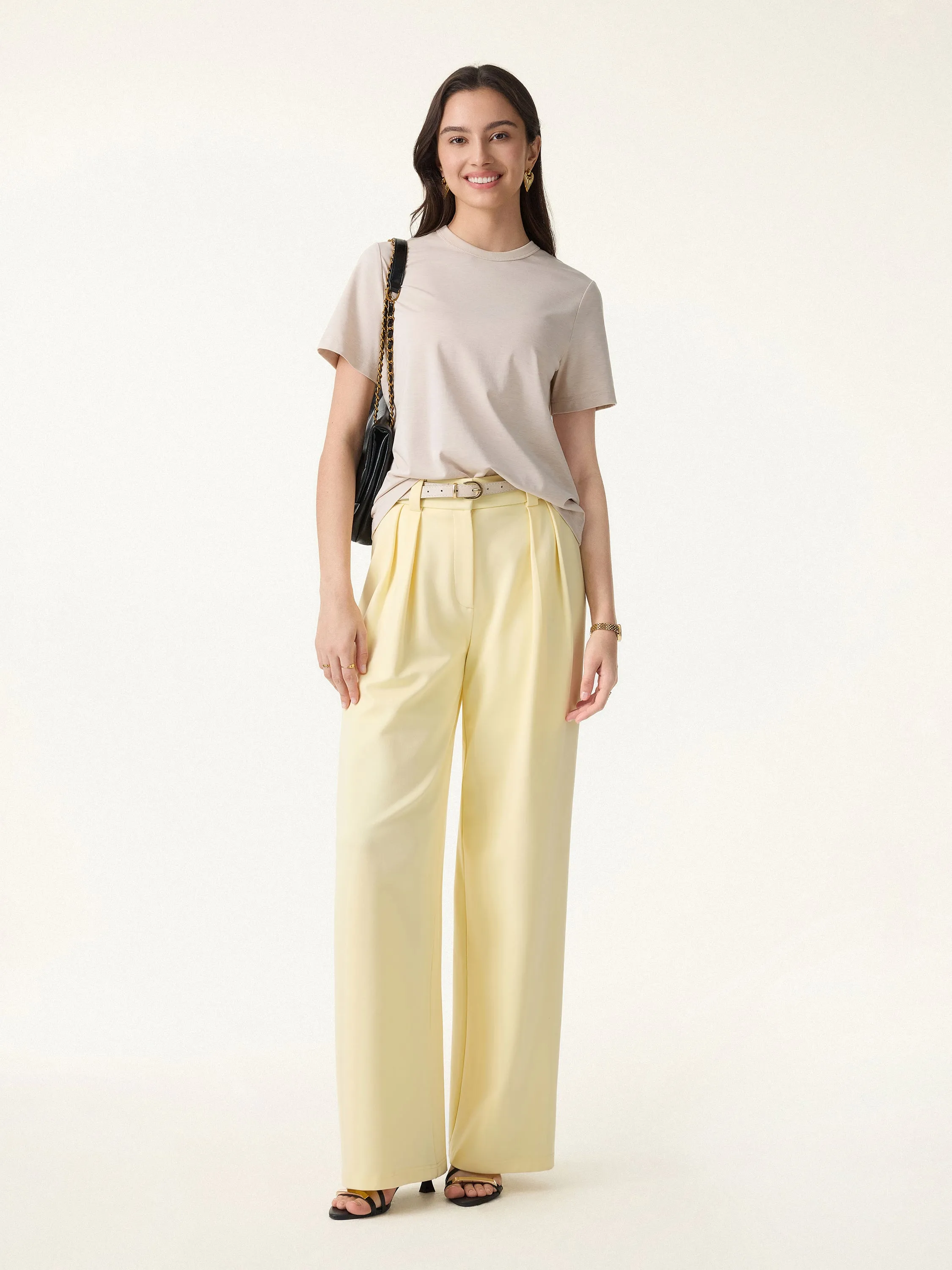 Modal Cotton Crew Neck Relaxed Summer Tee sold by OGLmove product image thumbnail 2