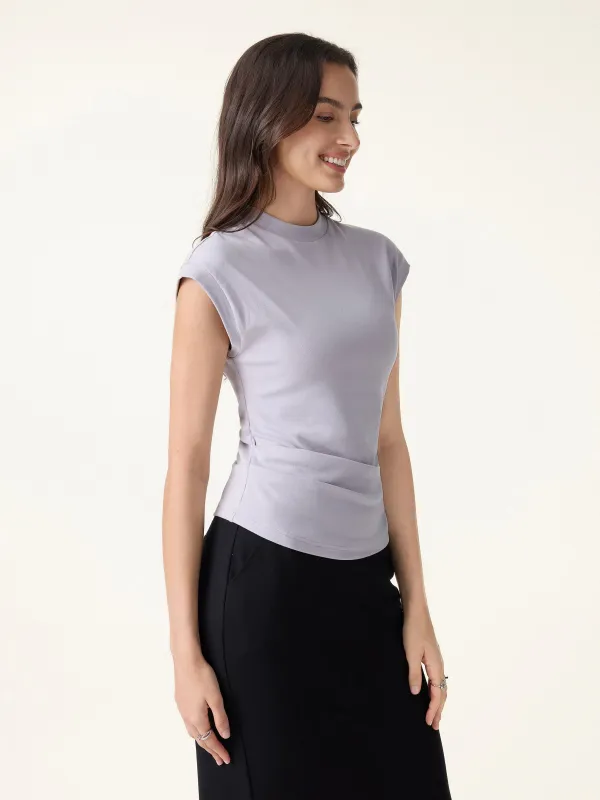 Cotton Lyocell Elevated Crew Neck Everyday Tee made by OGLmove