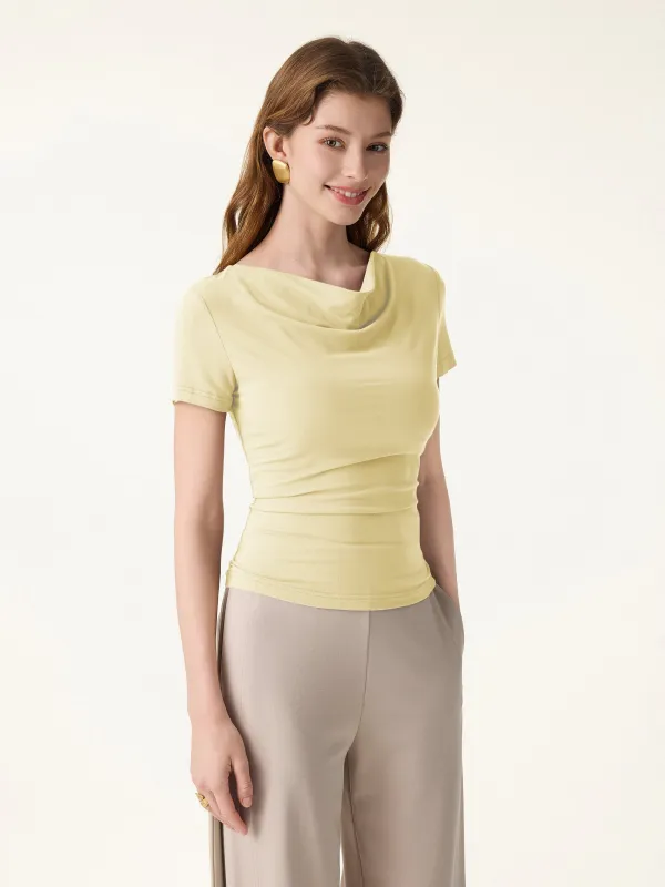 SkinKiss Multi-Wear Cowl Neck Cooling Summer Tee made by OGLmove
