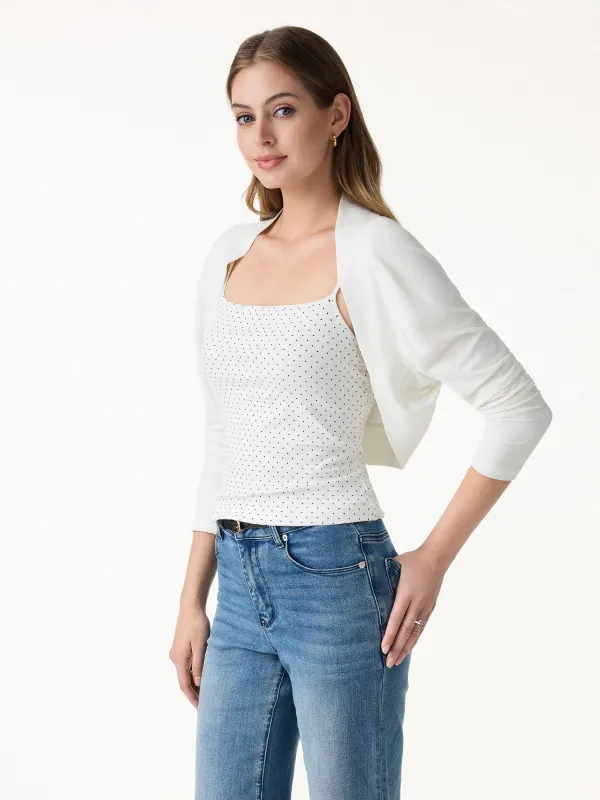 Bamboo Blend Breathable Summer Cropped Shrug Cardigan made by OGLmove