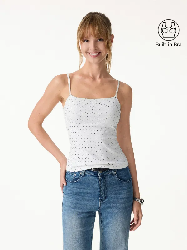 Stretch Cotton Polka Dot Adujstable Spaghetti Bra Top Limited Edition made by OGLmove