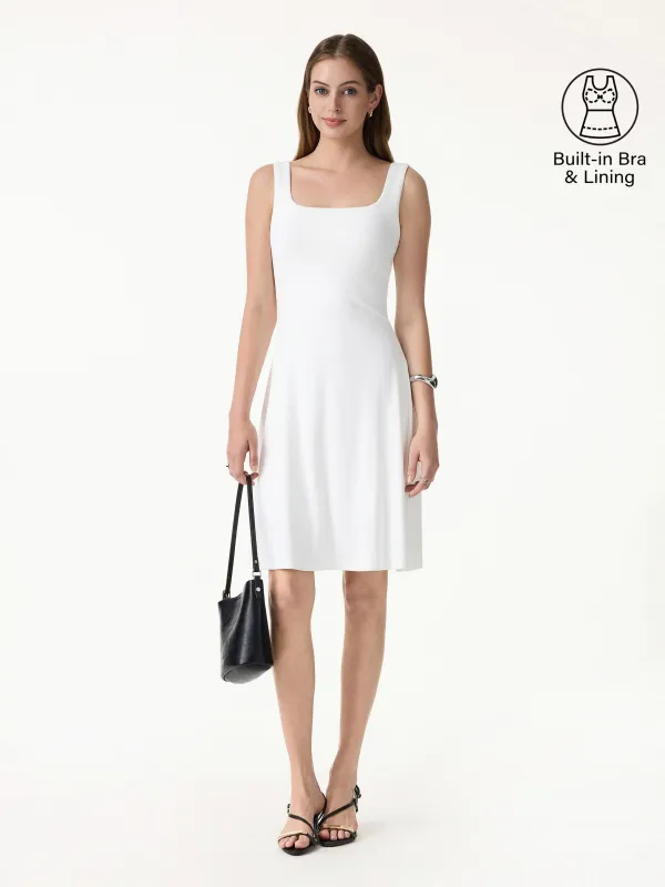 SkinKiss Cooling Square Neck Mini Bra Dress made by OGLmove