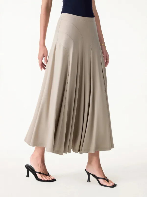 Flowy Drapey Mid Rise Midi Skirt made by OGLmove