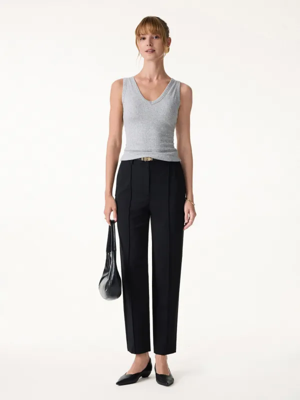 Sandwashed Modal Mid Rise Tapered Leg Pants with Pockets made by OGLmove