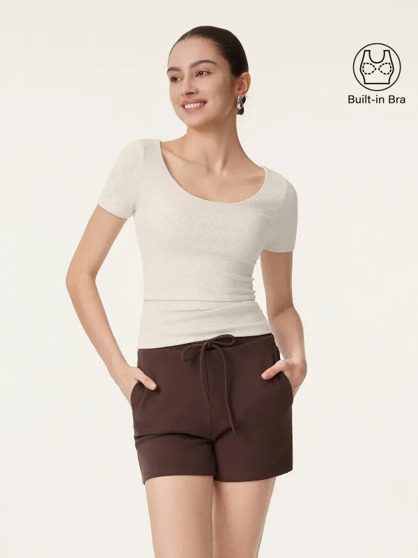 Scoop Neck Cotton New Airy Bra Top made by OGLmove