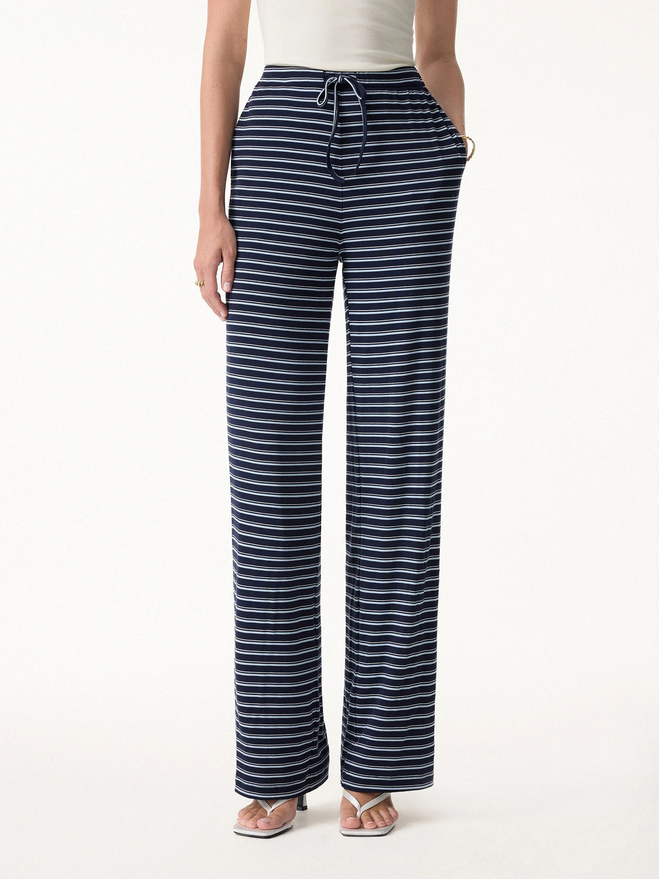 Lyocell Striped The Weekend Pant sold by OGLmove product image thumbnail 5