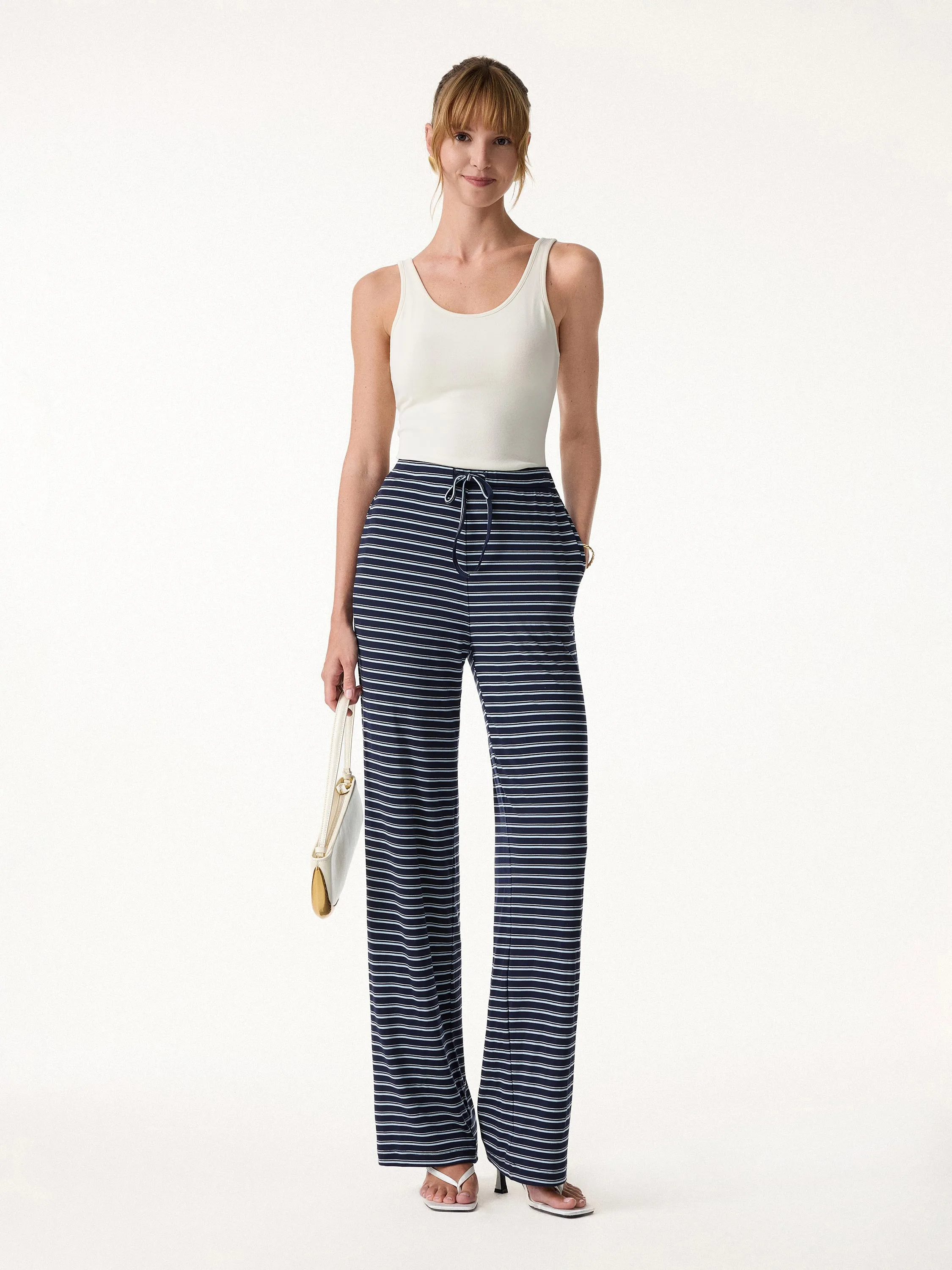 Lyocell Striped The Weekend Pant sold by OGLmove product image thumbnail 4