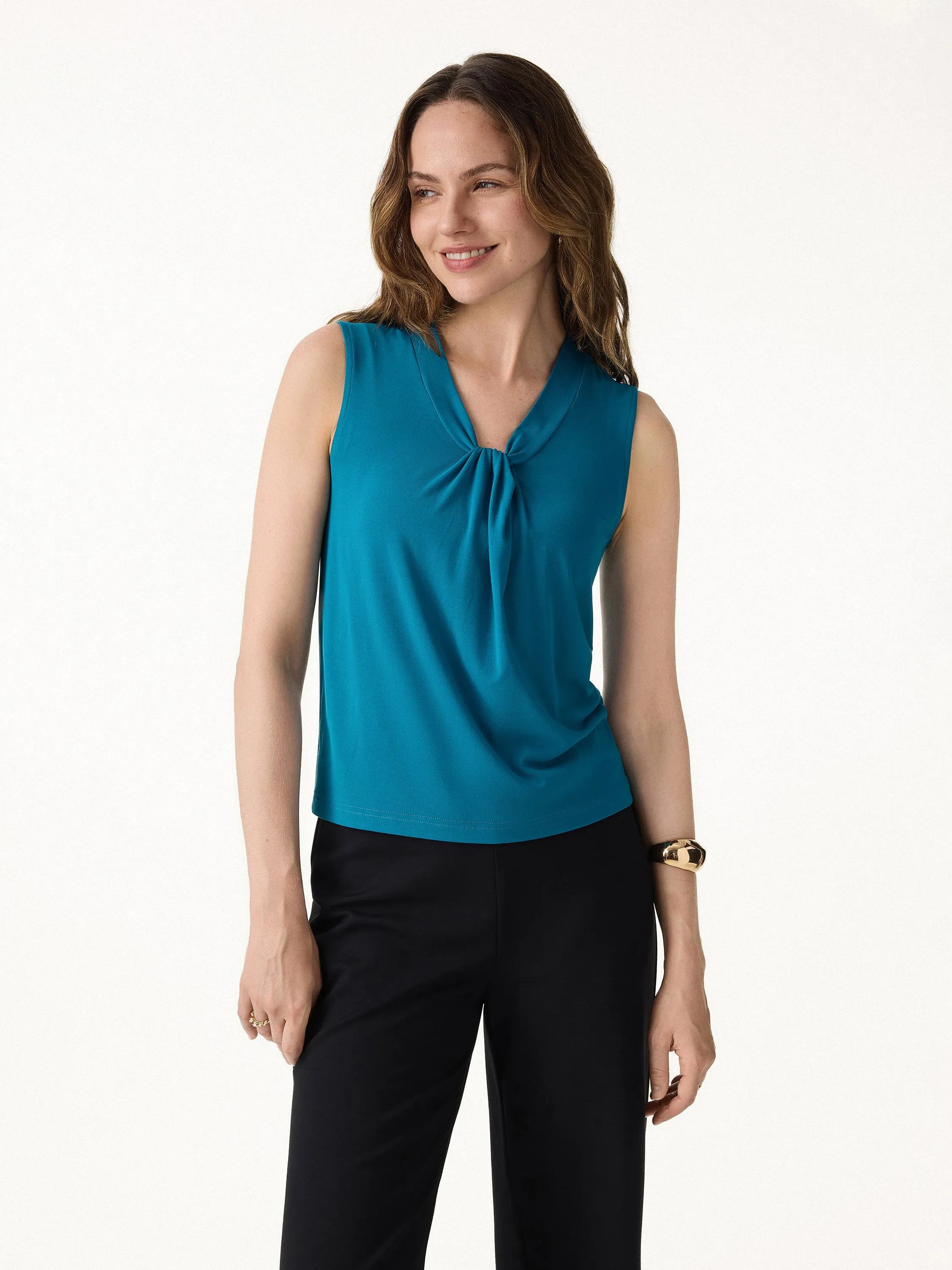 Soft SkinKiss V-Neck Sleeveless Top sold by OGLmove