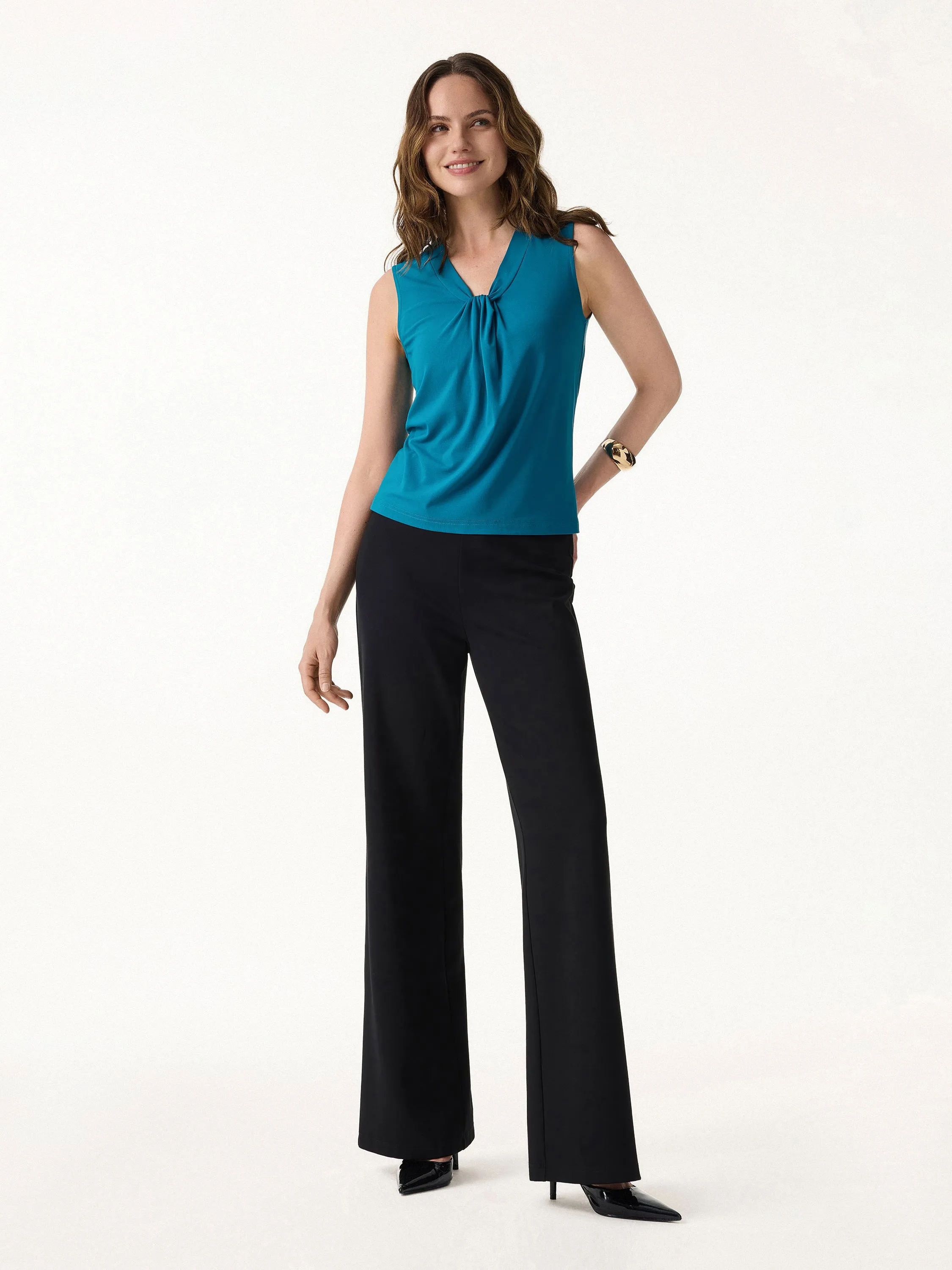 Soft SkinKiss V-Neck Sleeveless Top sold by OGLmove product image thumbnail 3
