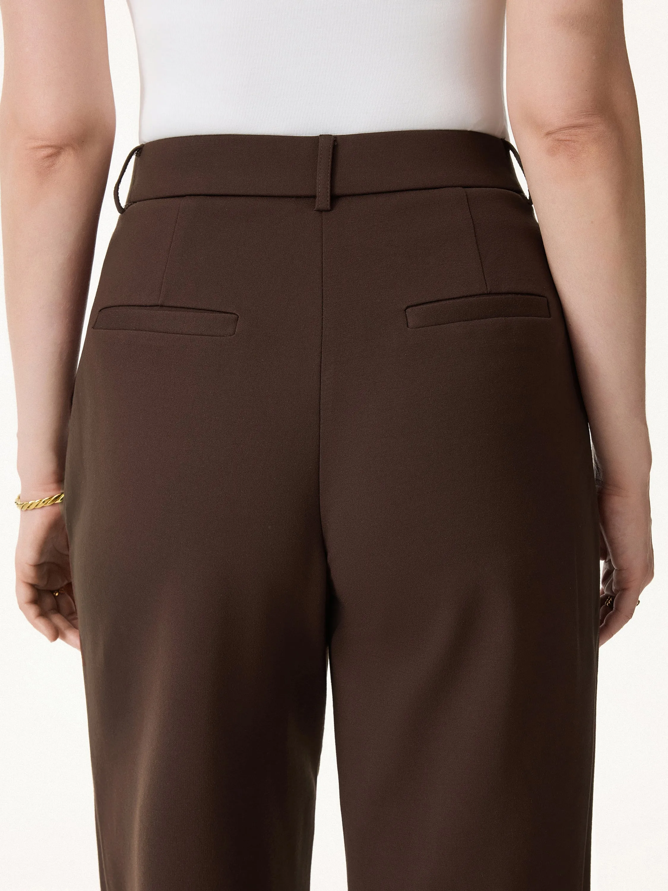 Stretch Ponte High Rise Upper-Calf Length Trousers sold by OGLmove product image thumbnail 5