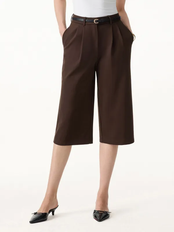 Stretch Ponte High Rise Upper-Calf Length Trousers made by OGLmove