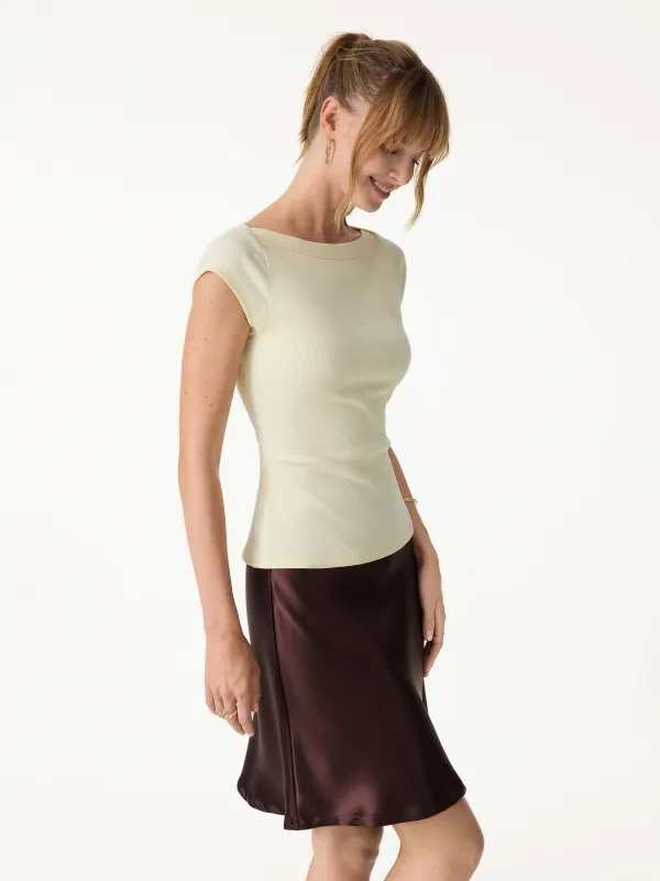 Plantive Boatneck Cap Sleeve Bra Top made by OGLmove