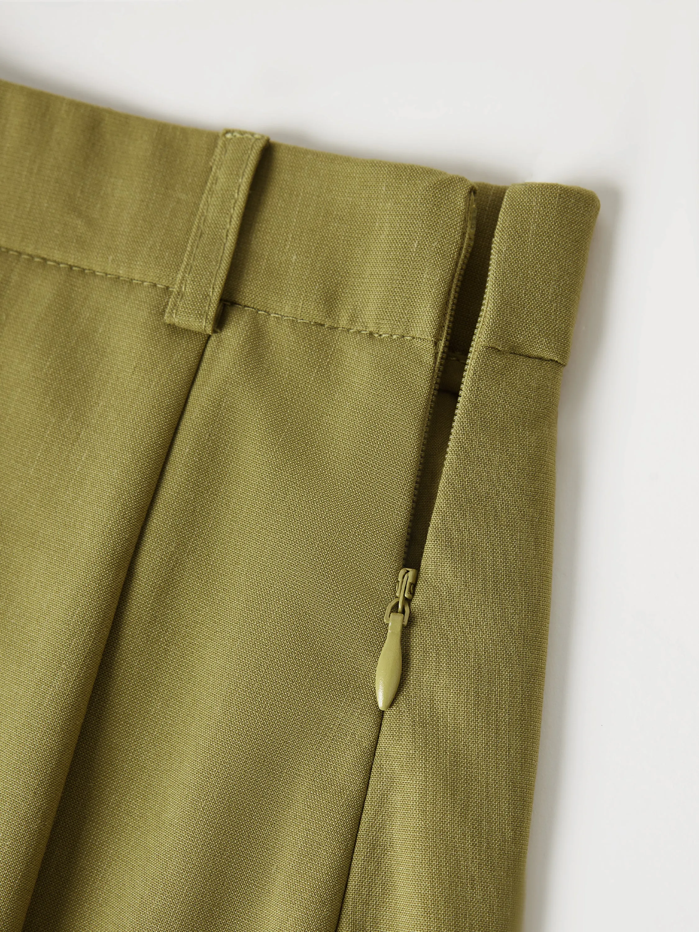 Breathable Linen Blend Pleated Skort sold by OGLmove product image thumbnail 3