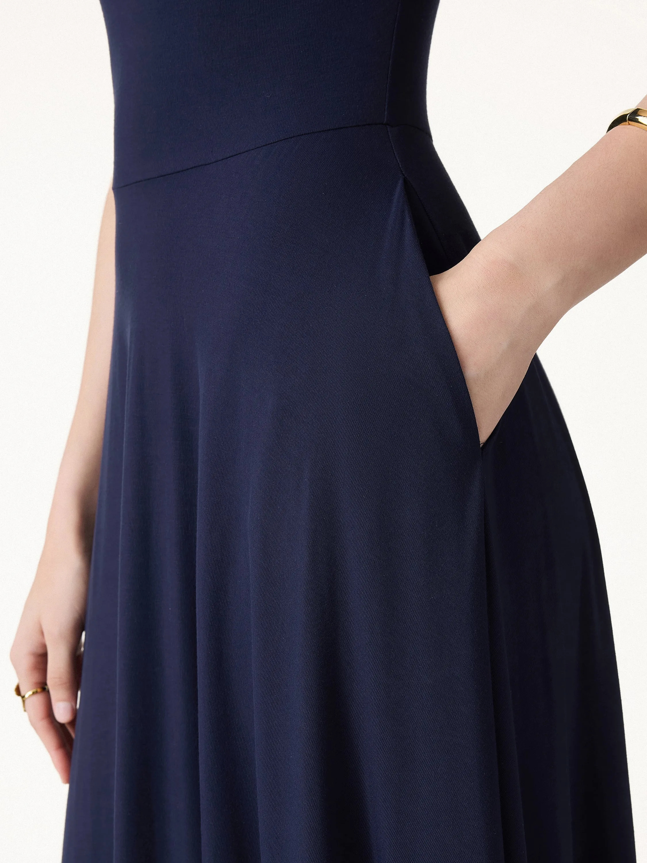 SkinKiss Multi-Wear Midi Bra Dress with Pockets sold by OGLmove product image thumbnail 5