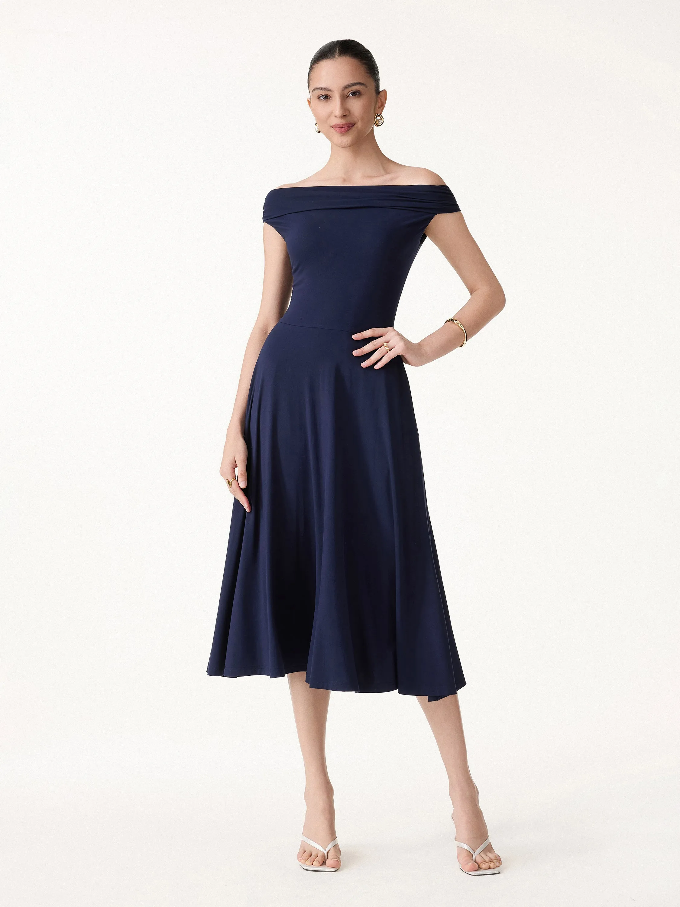 SkinKiss Multi-Wear Midi Bra Dress with Pockets sold by OGLmove product image thumbnail 3