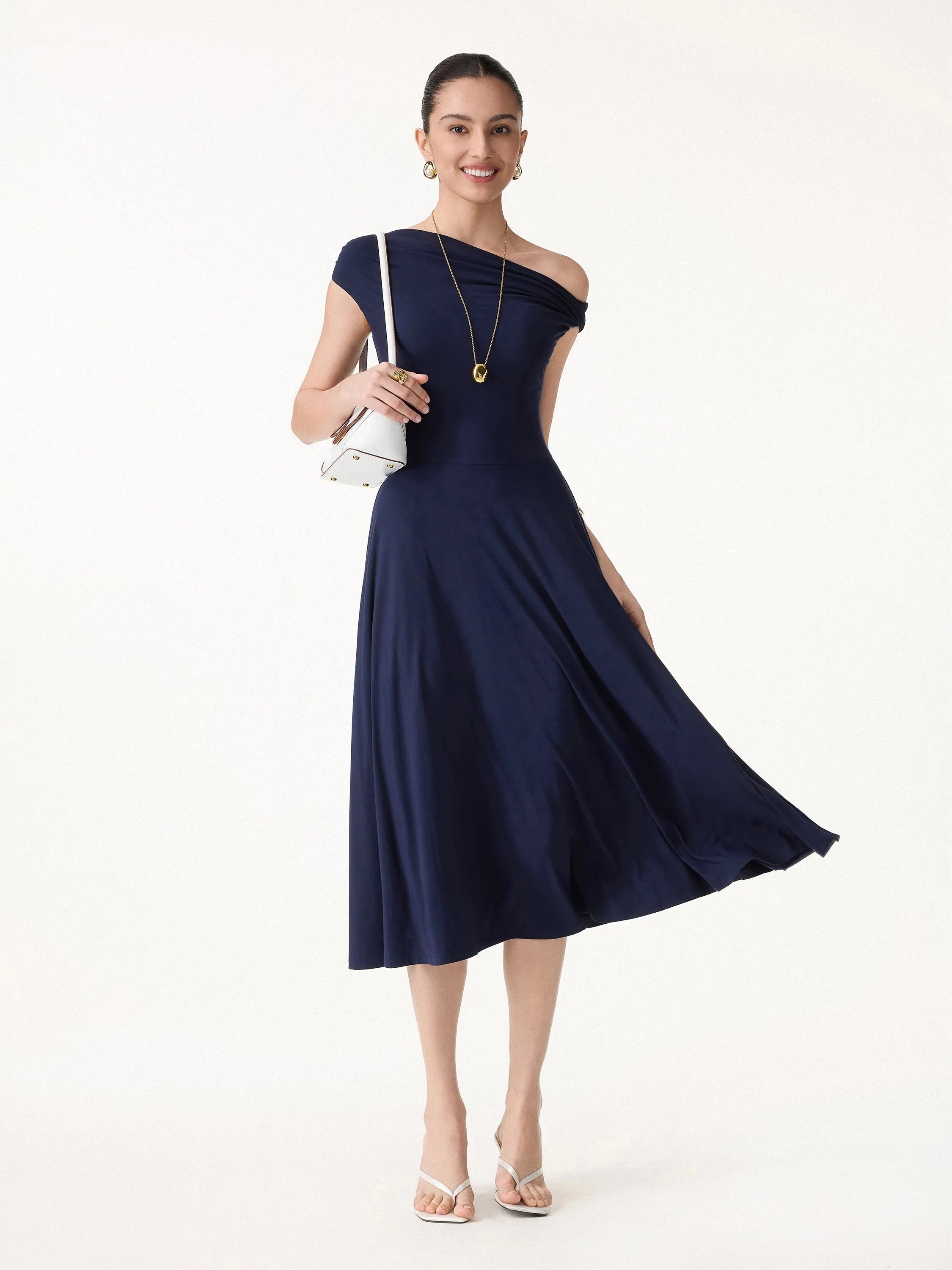 SkinKiss Multi-Wear Midi Bra Dress with Pockets sold by OGLmove