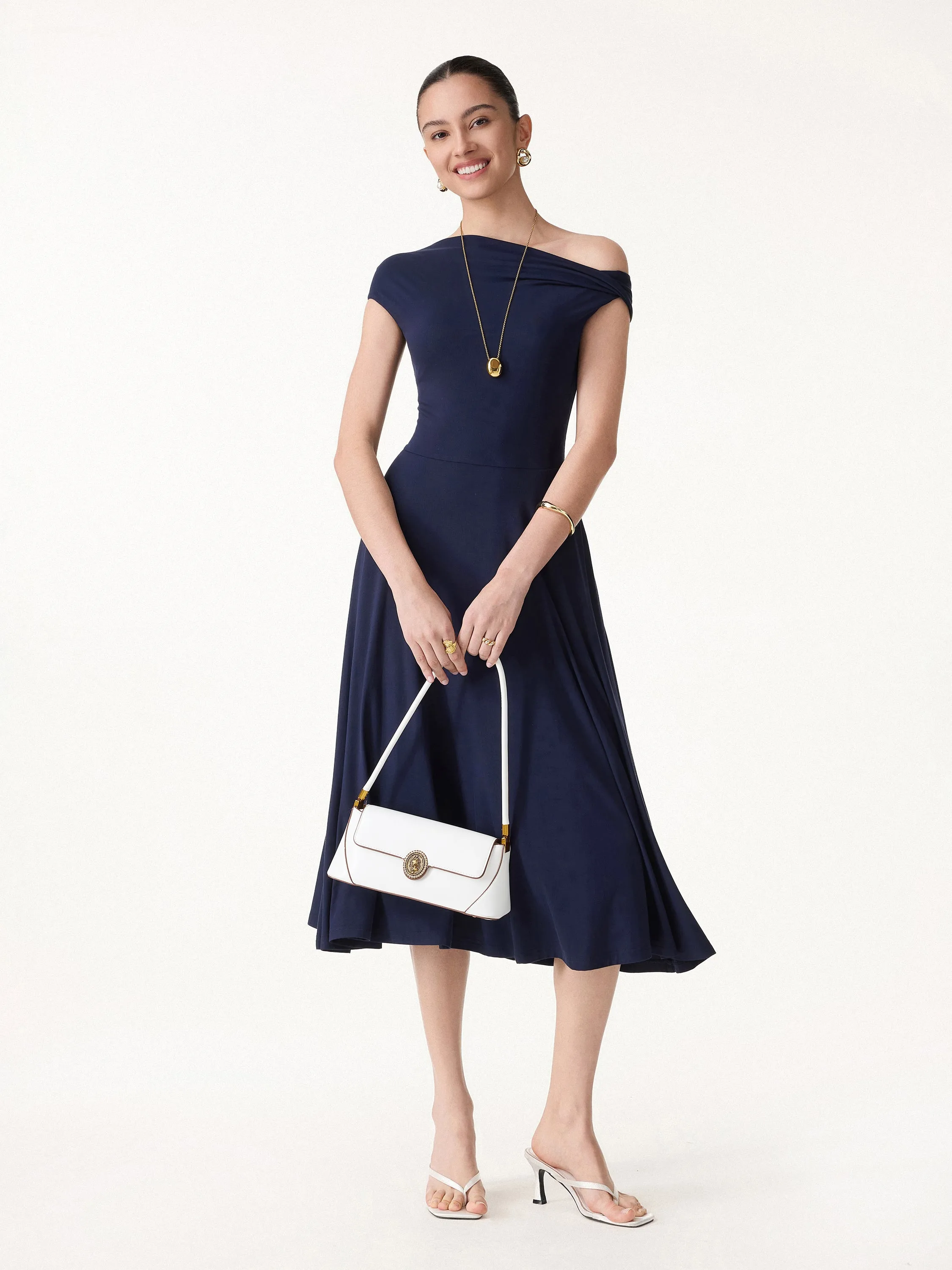 SkinKiss Multi-Wear Midi Bra Dress with Pockets sold by OGLmove product image thumbnail 2