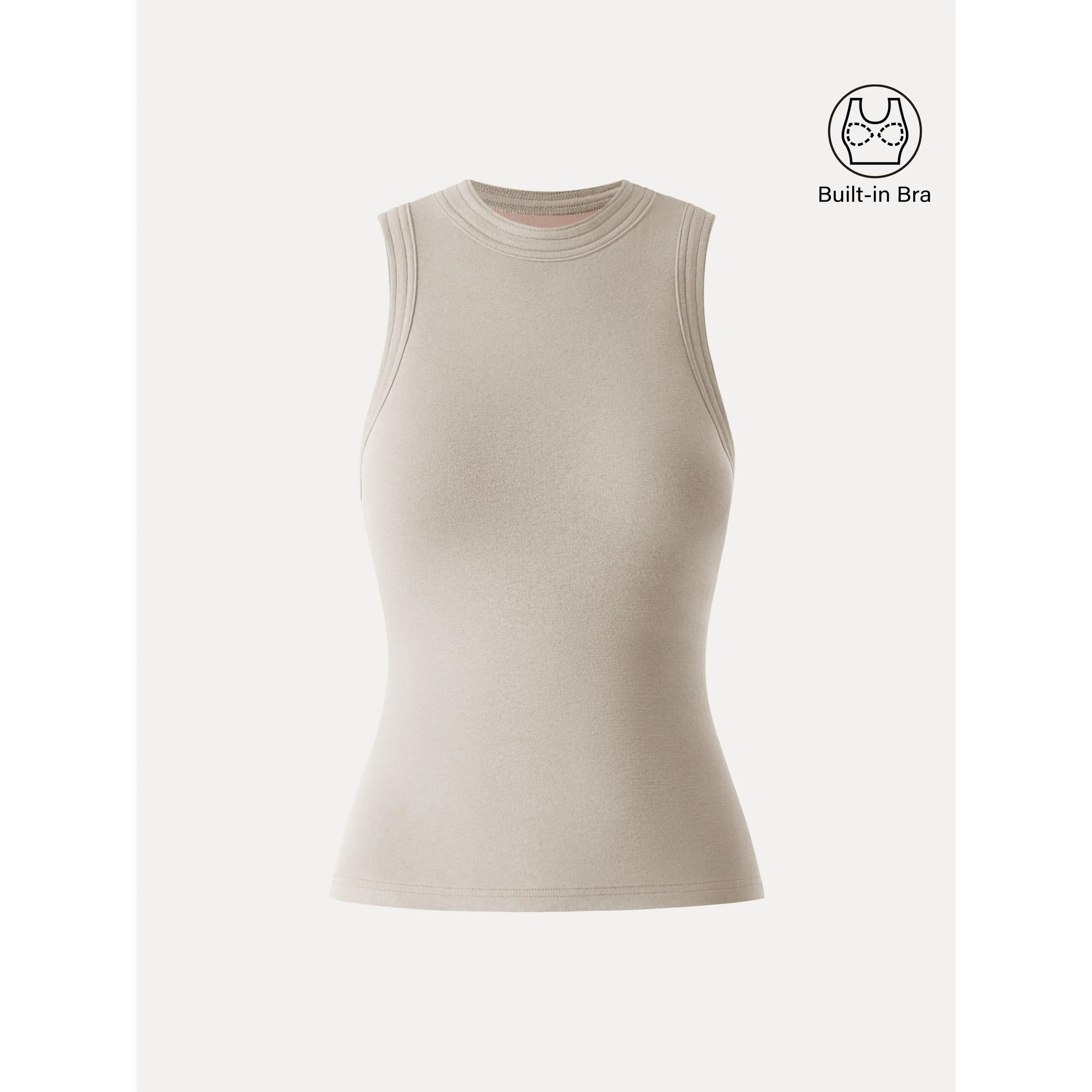 Lyocell Perkins Collar Bra Tank sold by OGLmove product image thumbnail 5