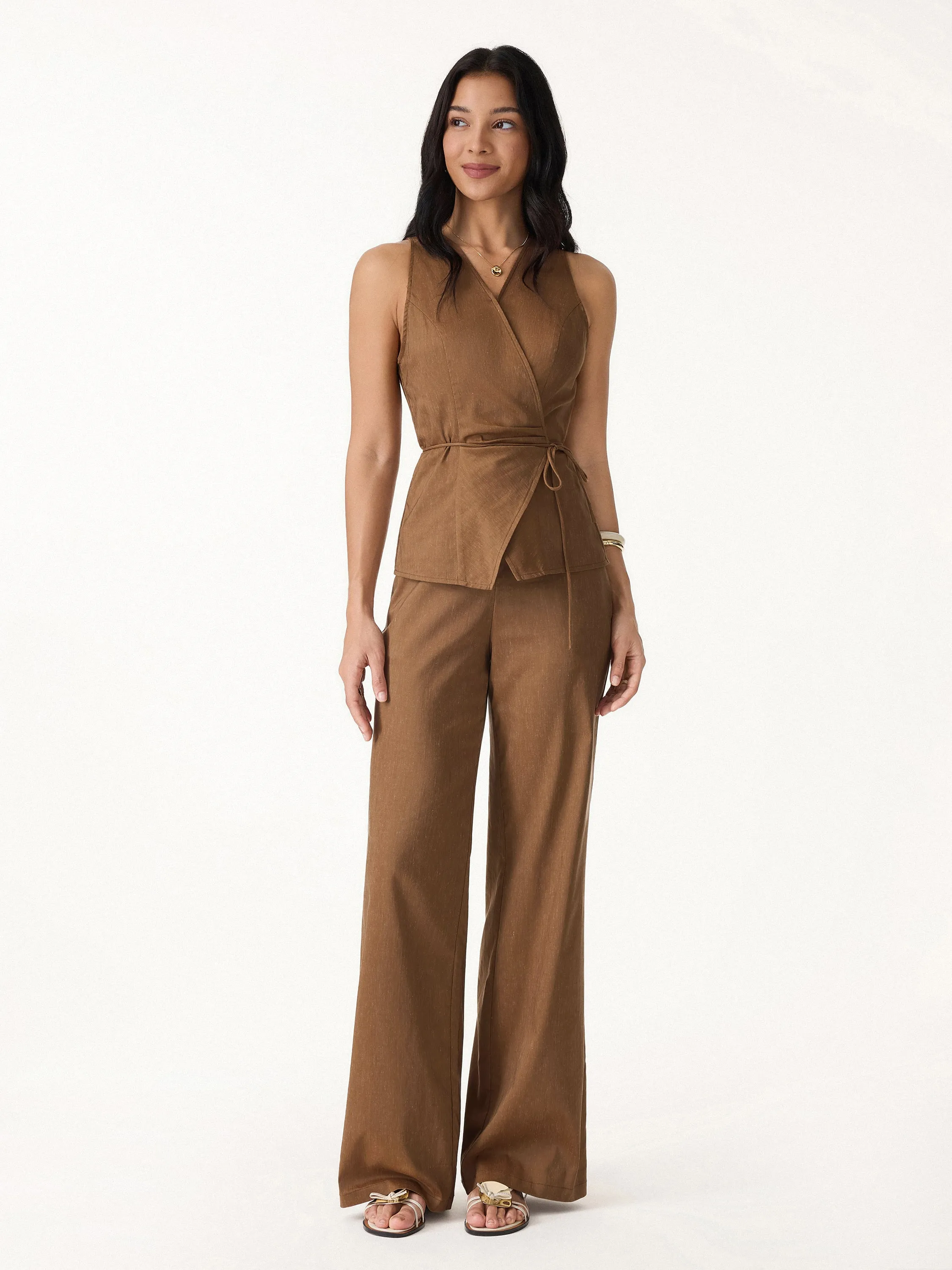 Wrap Top with Self-Tie sold by OGLmove product image thumbnail 4