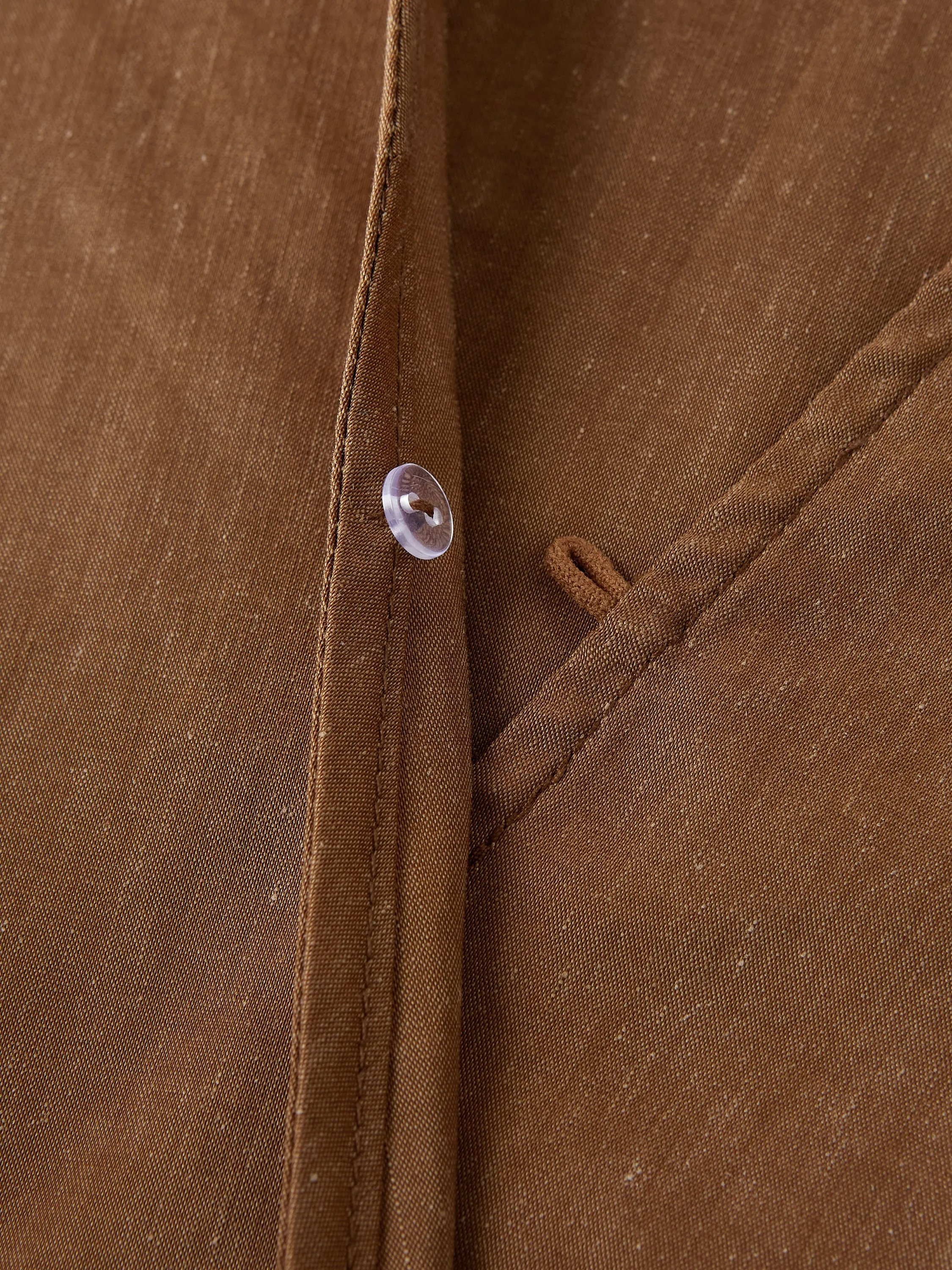 Stretch Linen Wrap Top with Self-Tie sold by OGLmove product image thumbnail 3