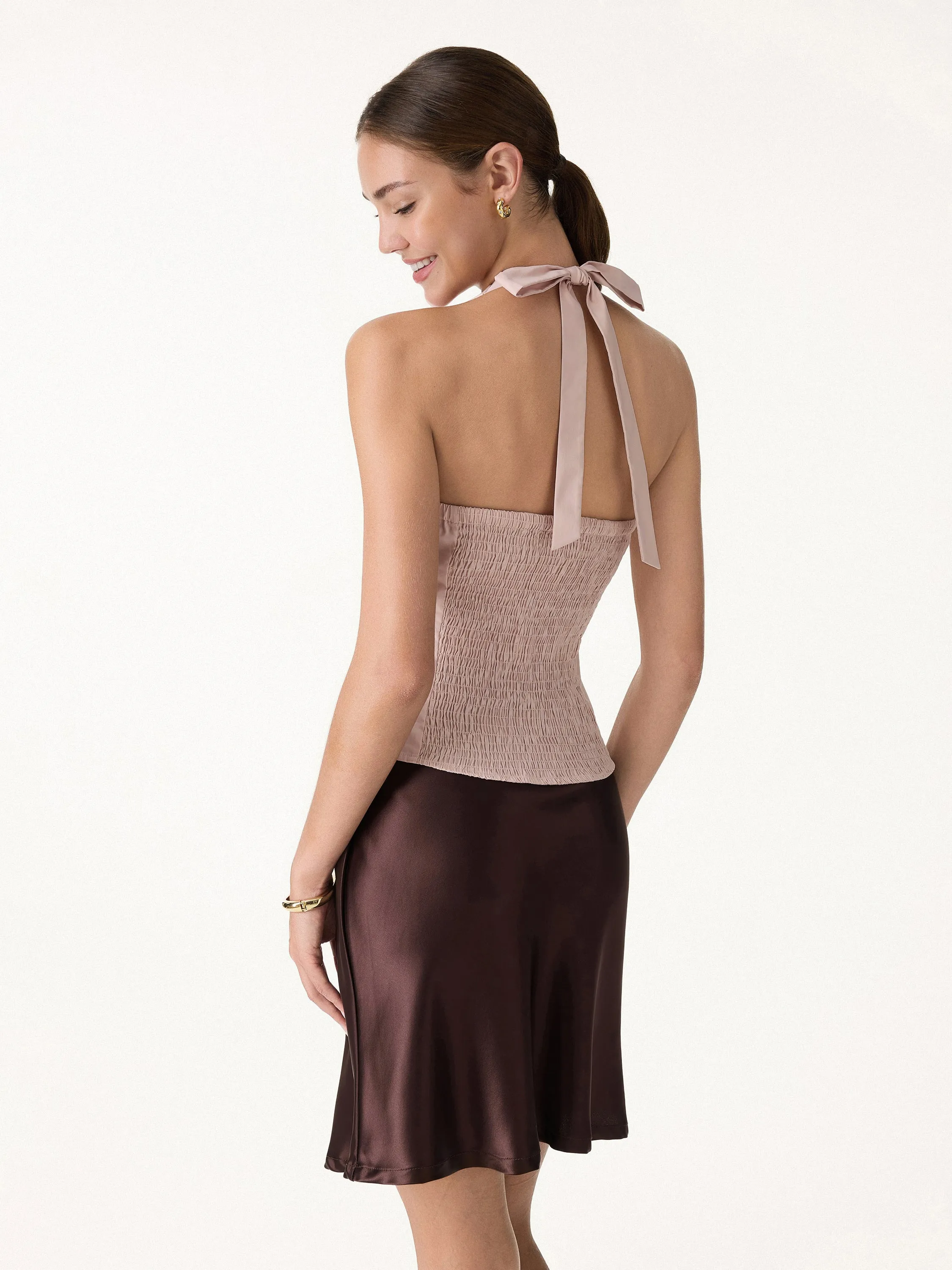 Halter Neck Smocked Top sold by OGLmove product image thumbnail 2