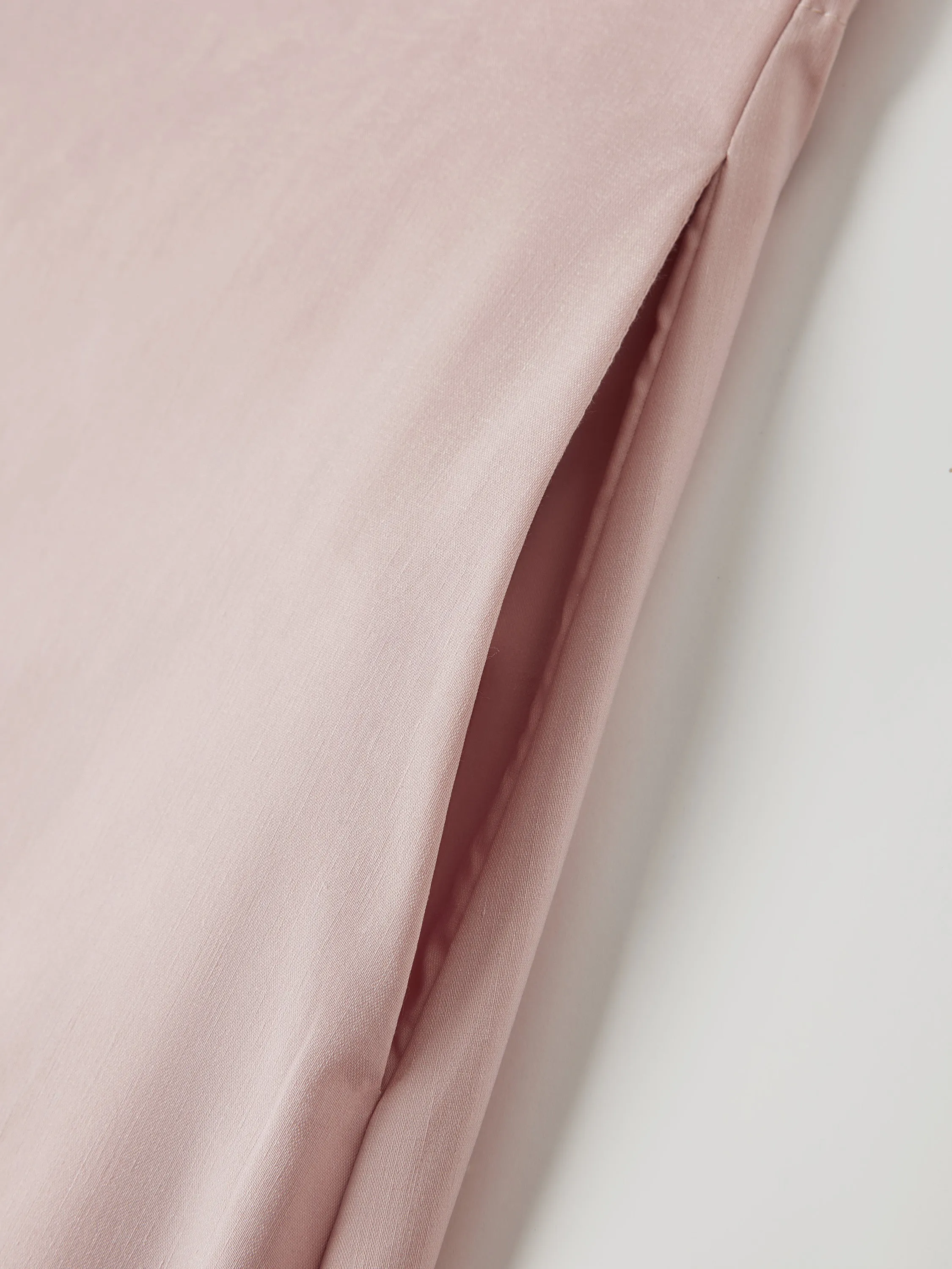 Linen Blend U-Neck Maxi Dress with Pockets sold by OGLmove product image thumbnail 4