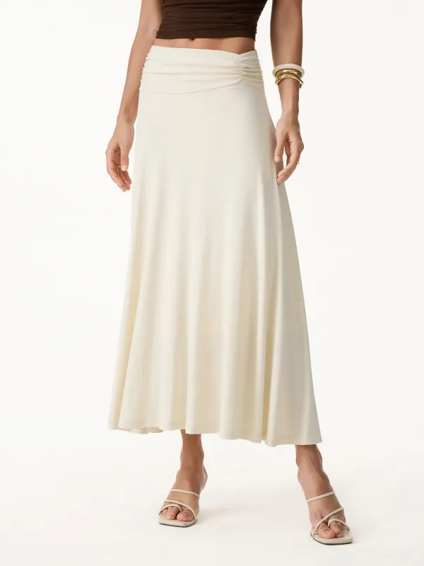 European Linen Flowy Vacay Maxi Skirt made by OGLmove