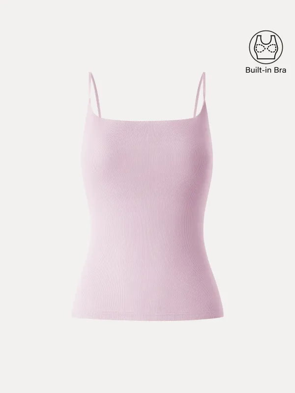 Square Neck Stretchy Spaghetti Bra Tank made by OGLmove