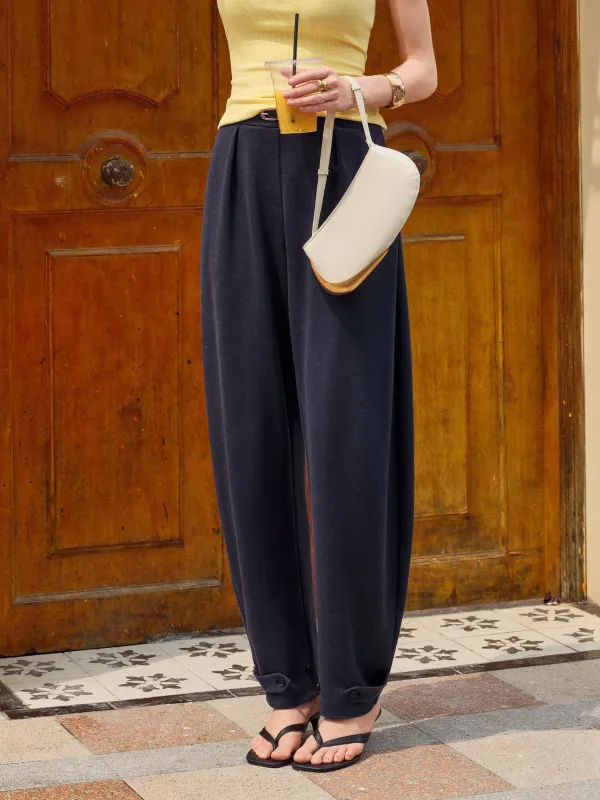 Linen-Like Breathable Barrel Leg Pant made by OGLmove