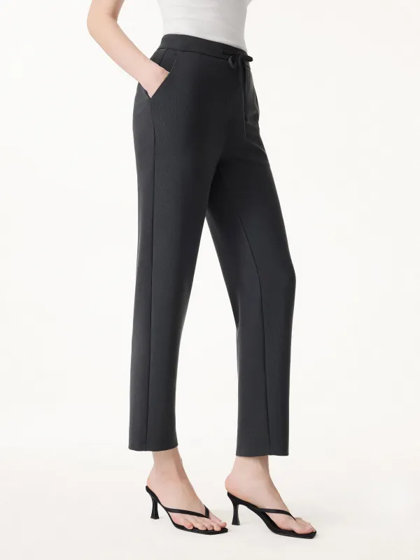 Sandwashed Mid Rise Cropped Tapered Travel Pant with Pockets made by OGLmove