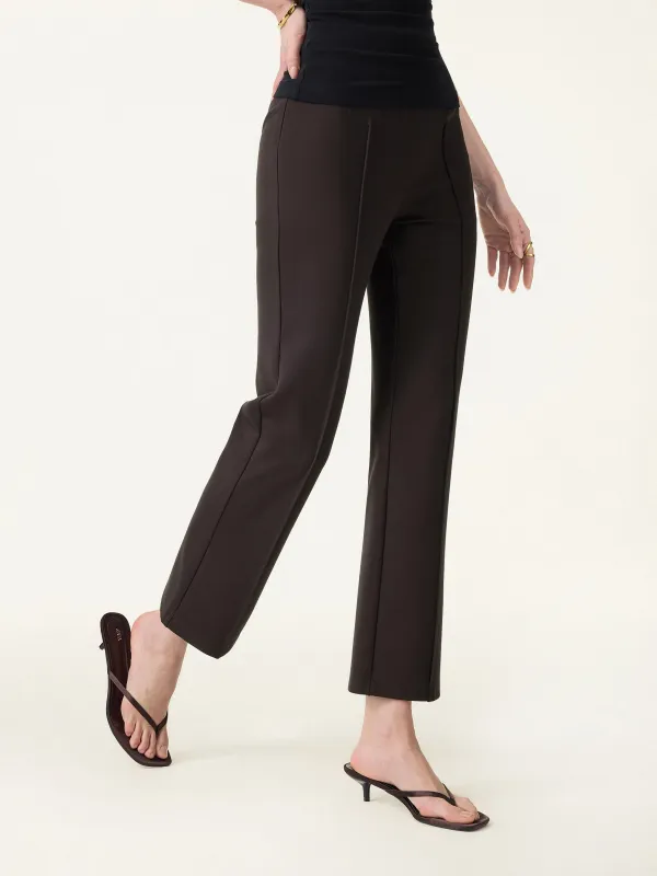 Wrinkle-Resistant High Rise Cropped Flare Leg Travel Pant made by OGLmove