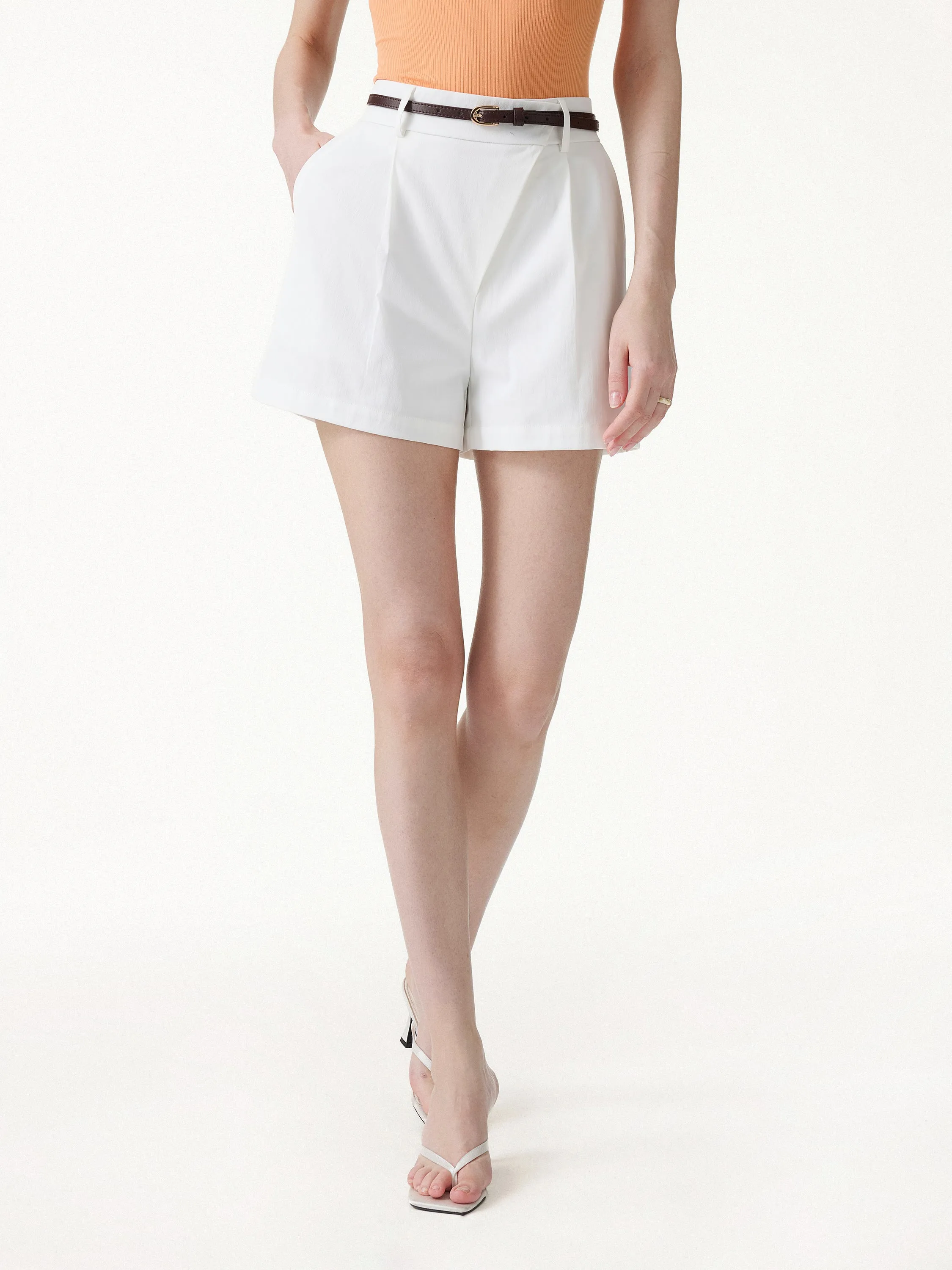 Not-See-Thru Linen-Like A-Line Shorts sold by OGLmove