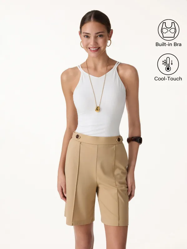 CoolTouch V-Neck Spaghetti Bra Tank made by OGLmove